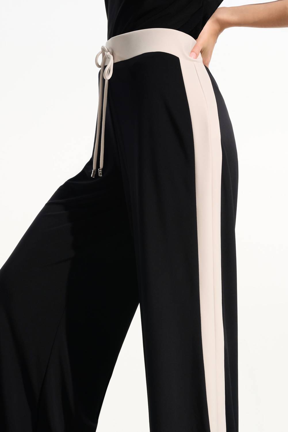Joseph Ribkoff - High-waisted Wide-leg Trousers