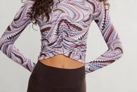Free People - Tempo Ruched Layer Printed Top