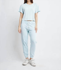 Self Contrast - Drew Crop T-shirt