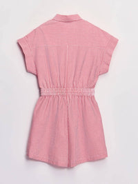 Elan - Gameday Pinstripe Button-down Romper