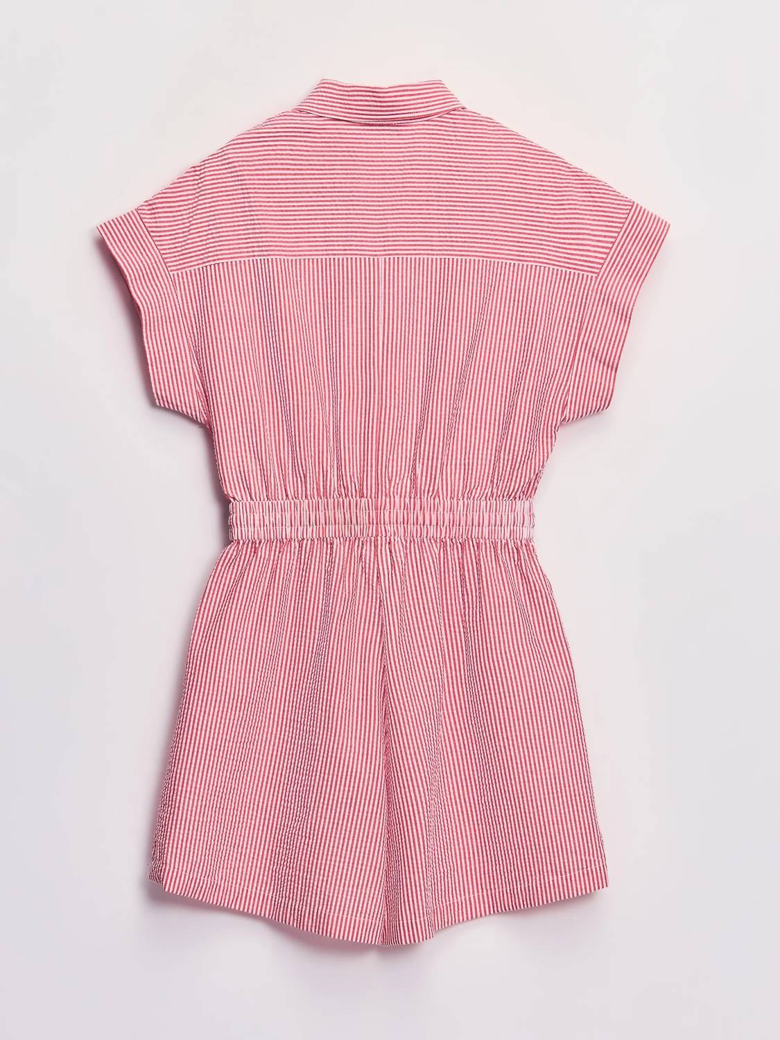 Elan - Gameday Pinstripe Button-down Romper