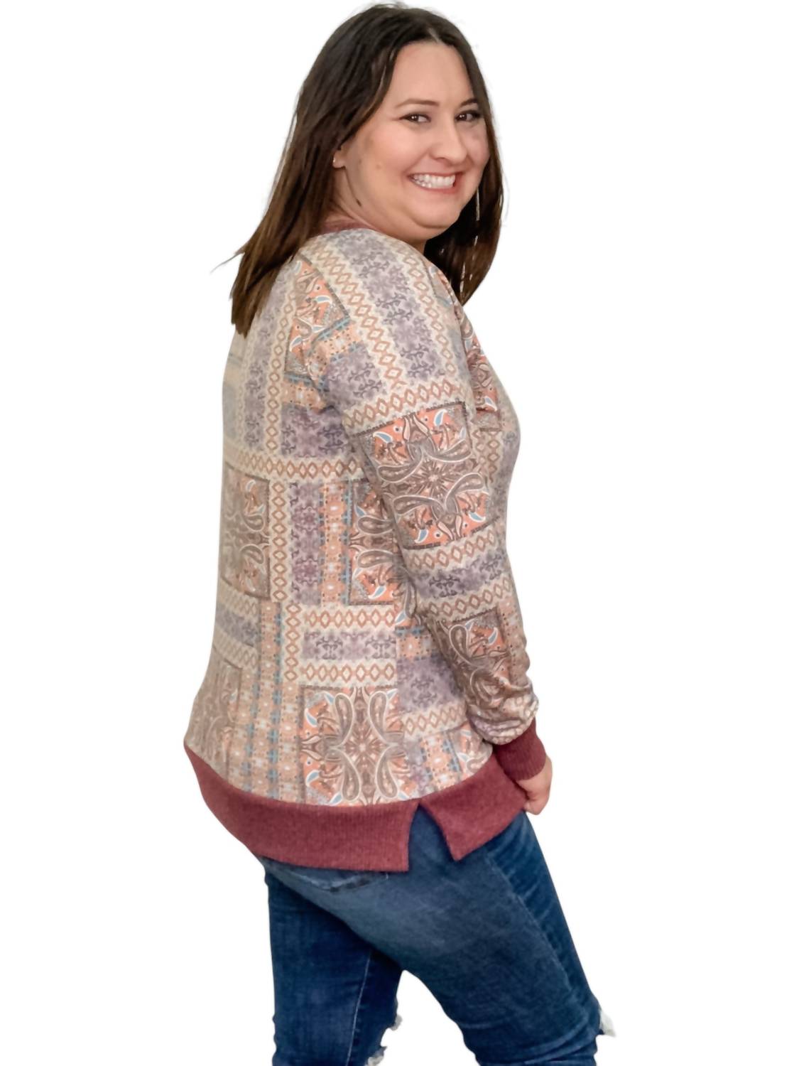 Honeyme - Paisley Weekender Top