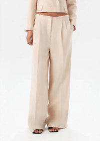 Maria Cher - Acoyte Reagan Wide Leg Linen Pants