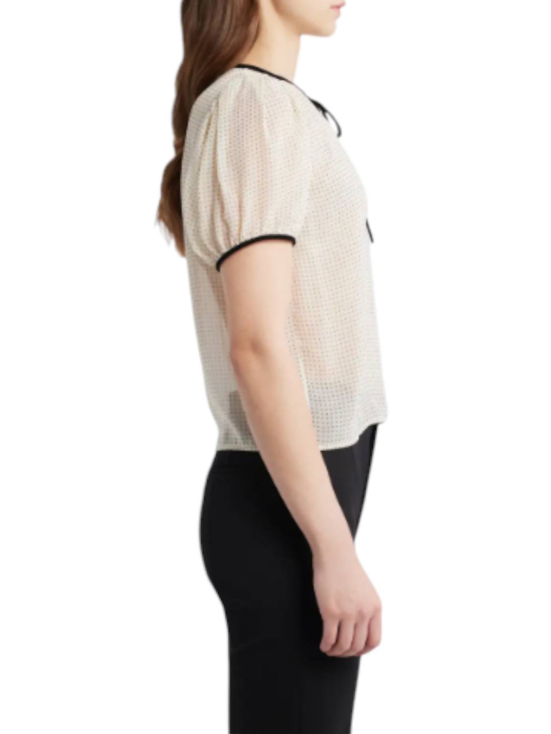 Frame - Tie Puff Sleeve Blouse