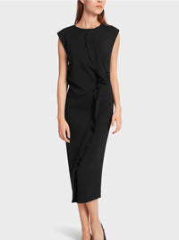 Marc Cain - Figure-hugging Dress With Ruffle Detail
