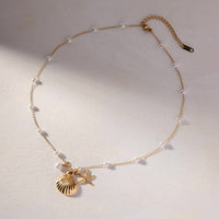 Accity - Women's Shell Charm Necklace