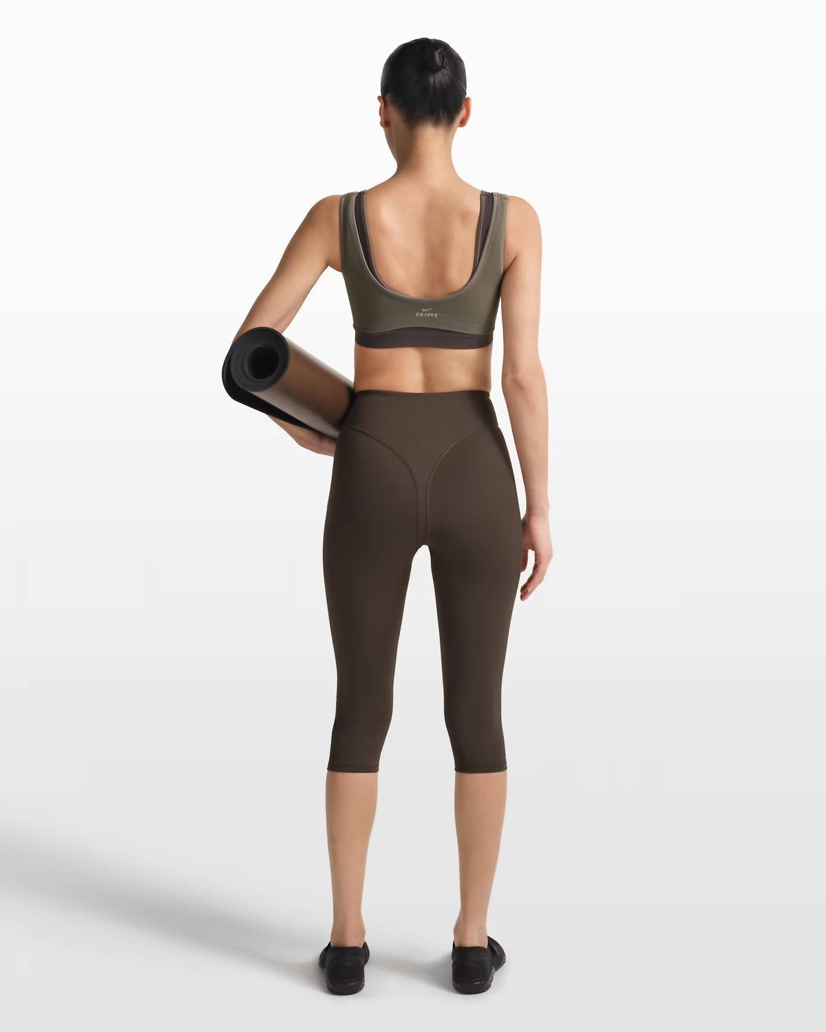 NikeSKIMS Ribbed Seamless Micro Scoop Bra in dune - women's intimate - view 4