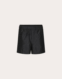 Valentino Garavani Men’s Toile Iconographe Nylon Swimsuit in black - men's swimwear