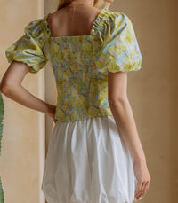 Skies Are Blue - Avani Puff Sleeve Top