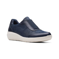 Clarks Women's Kayleigh Peak Loafer in navy textile - women's flats