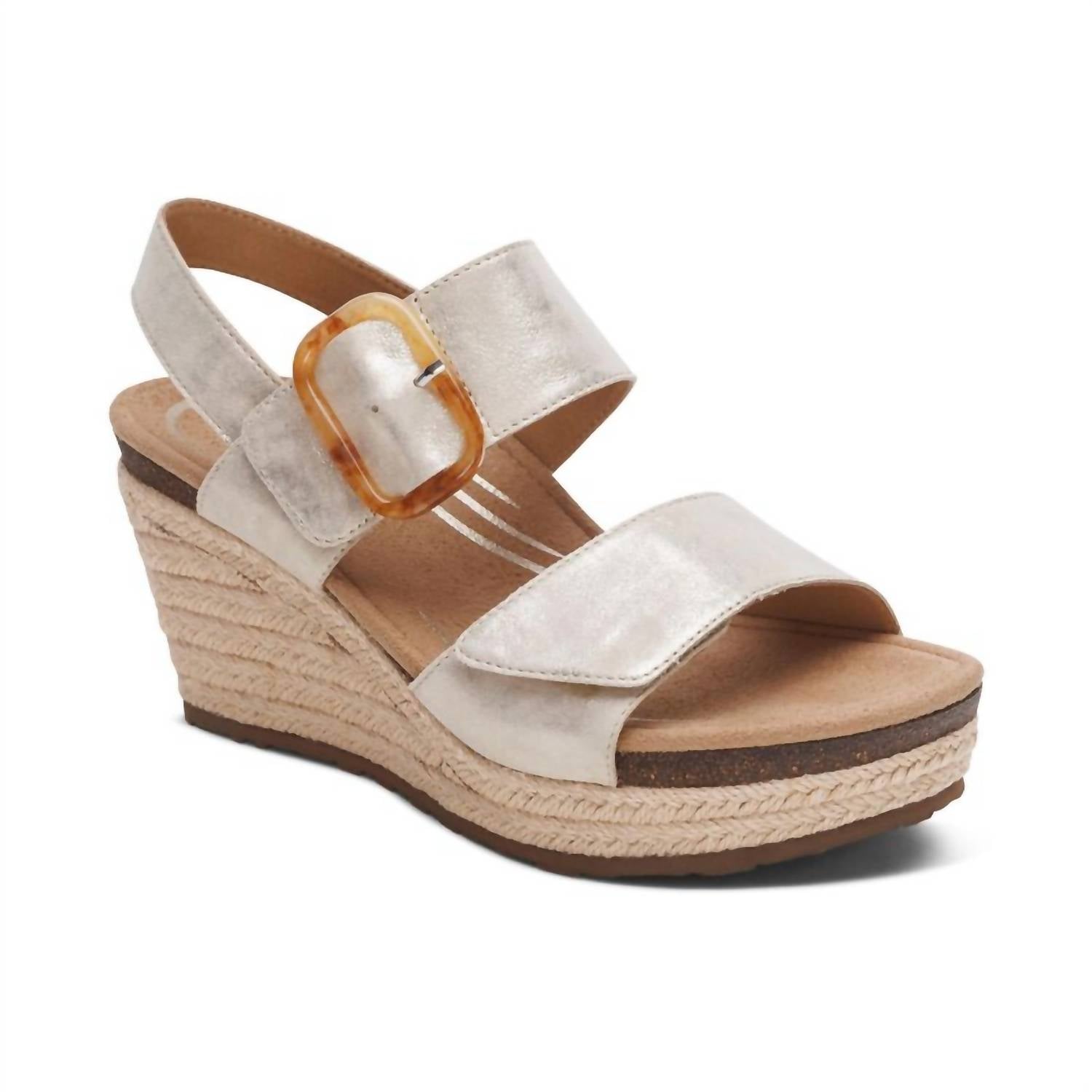 Aetrex - Women's Ashley Arch Support Wedge Sandals