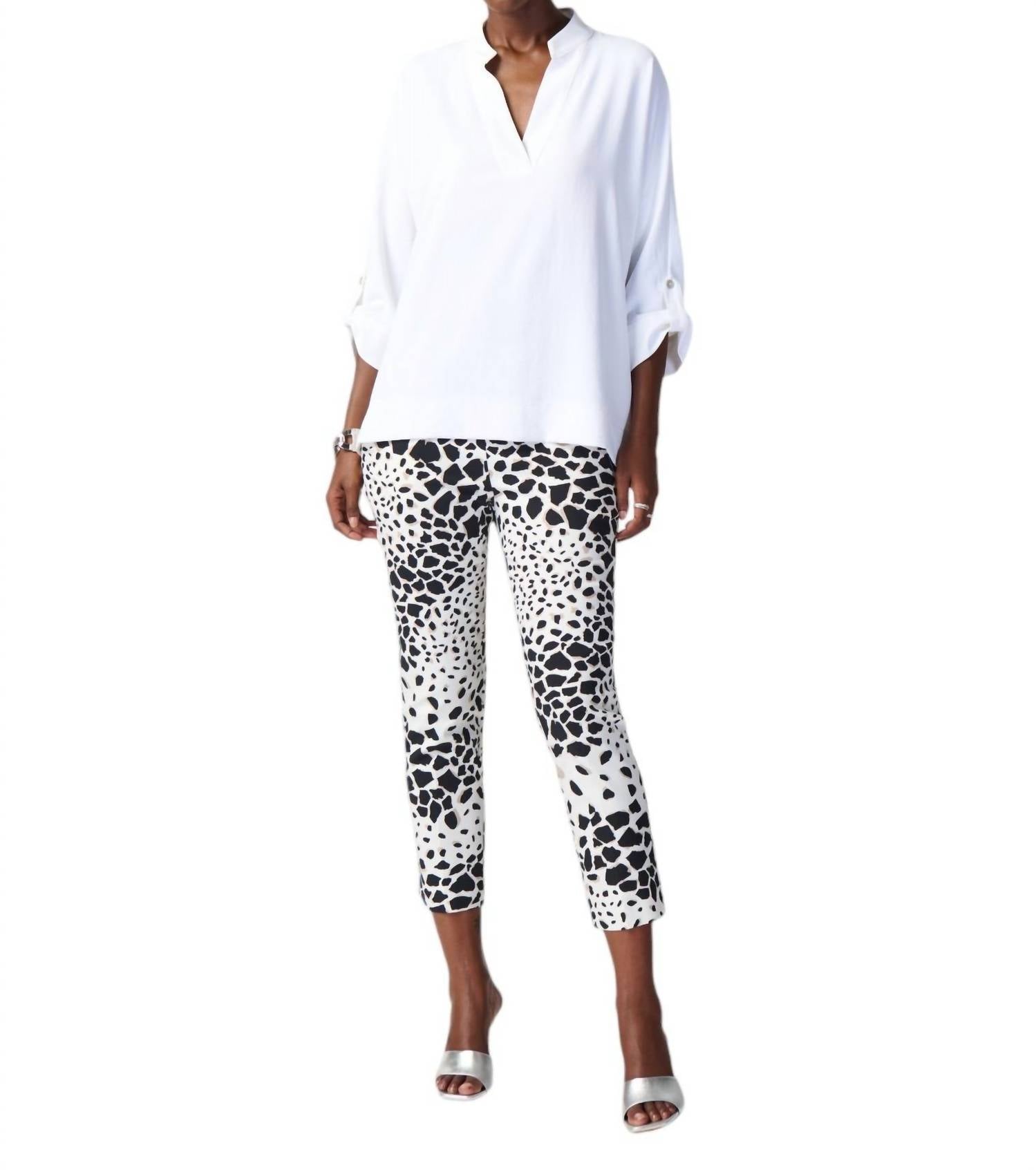 Joseph Ribkoff - V-NECK PULLOVER TOP