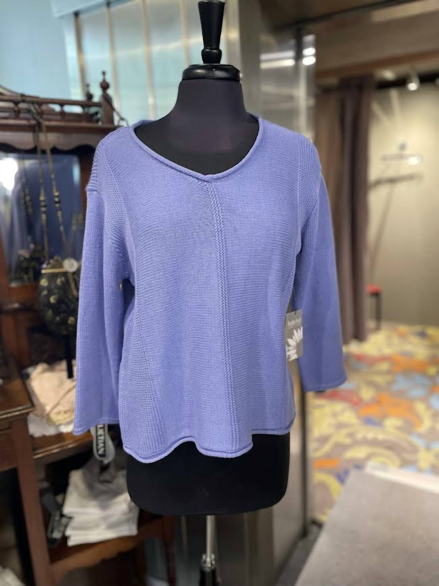 Habitat - Women's Cotton V-neck Sweater