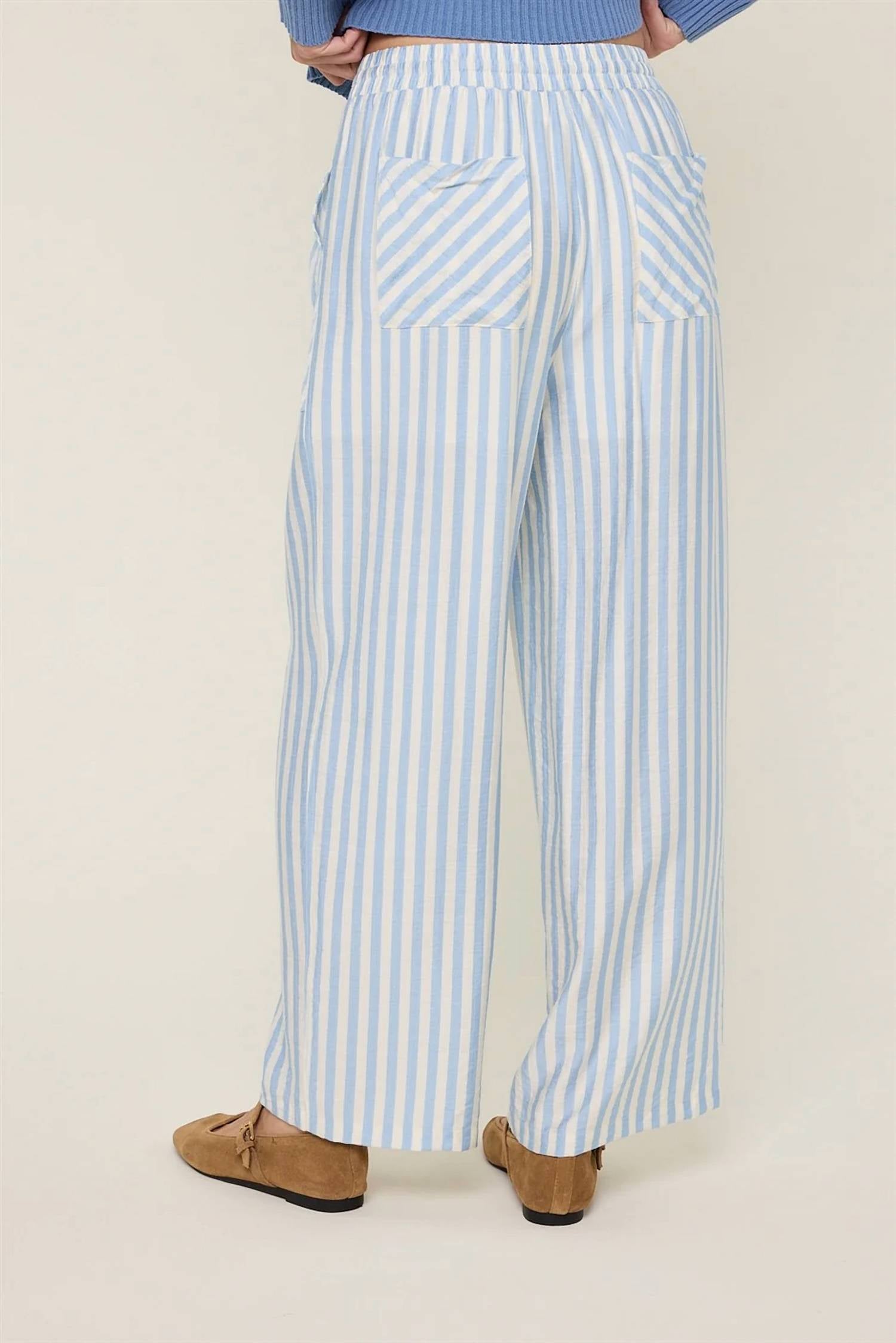 Wishlist - Meadow Striped Drawstring Pants