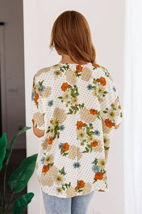 Jodifl - Good Morning Floral V-Neck Blouse