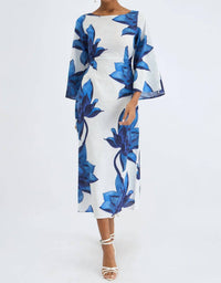 Beyond By Vera - Camelia Boat Neck Dress