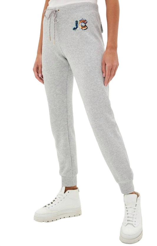 French Terry Sequin Trim Jogger