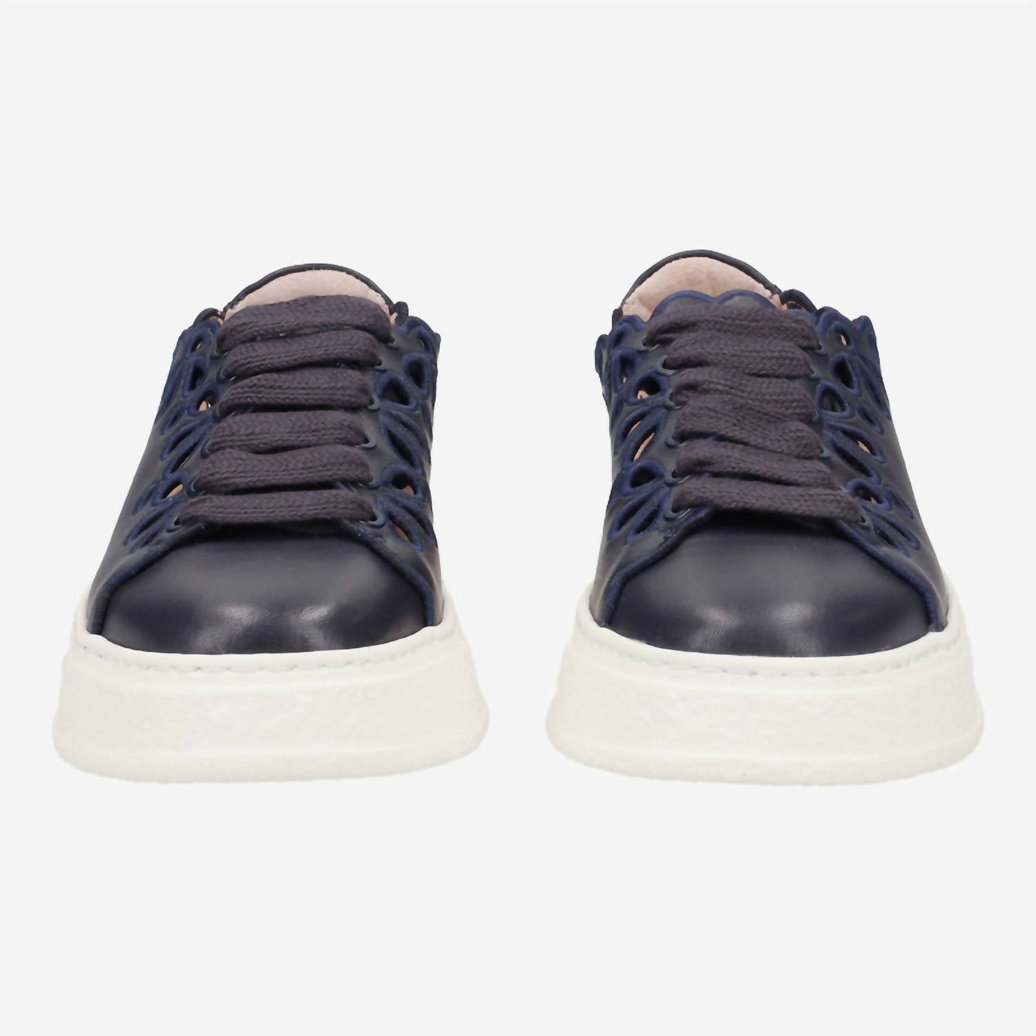 AGL Women's Floral Sneaker in night milk navy - women's sneaker - detail view