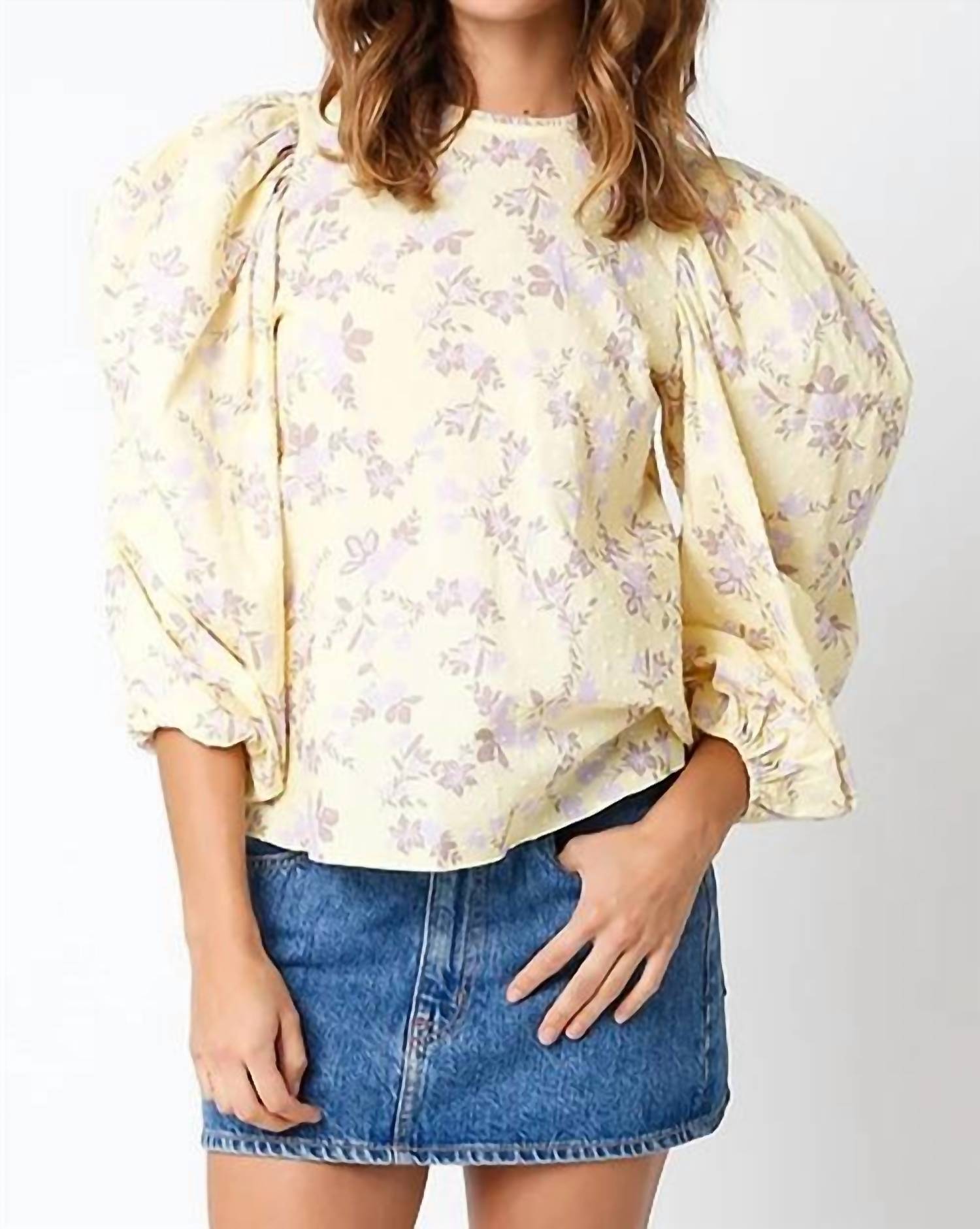 Olivaceous - Aven Bubble Blouse
