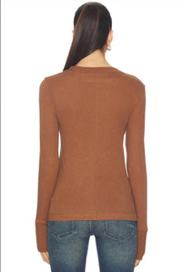 Enza Costa - EASY CUFFED CREW TOP