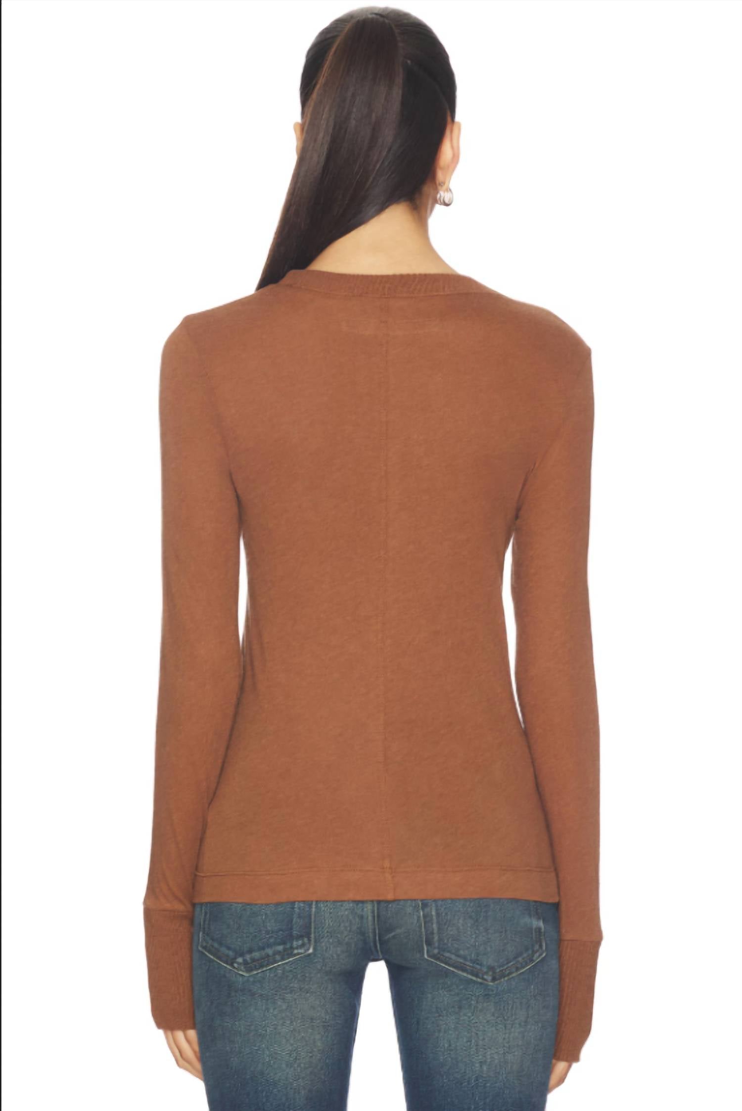 Enza Costa - EASY CUFFED CREW TOP