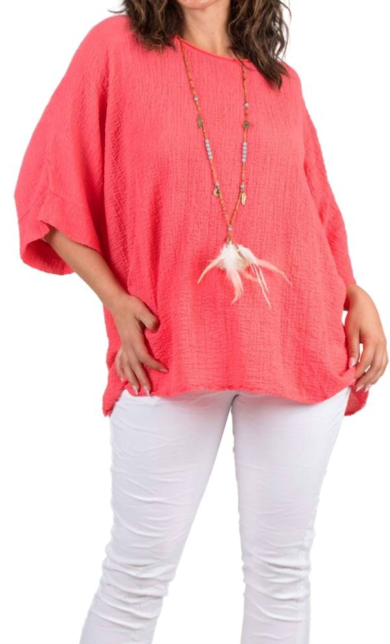 Gigi Moda - Rina Waffle Cotton Top