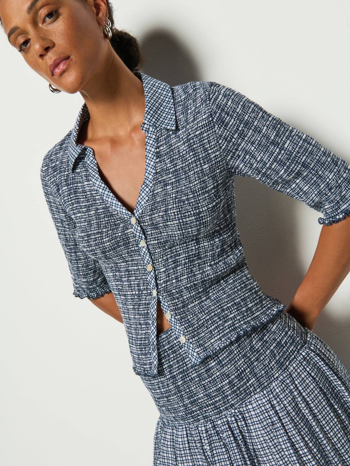 Nation Ltd - Peggy Smocked Top