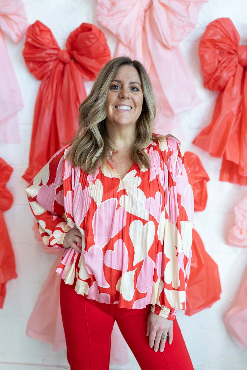 Current Air - Juliette Heart Blouse