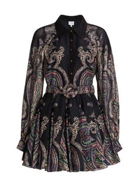 Hemant & Nandita - Omya Paisley Mini Shirtdress