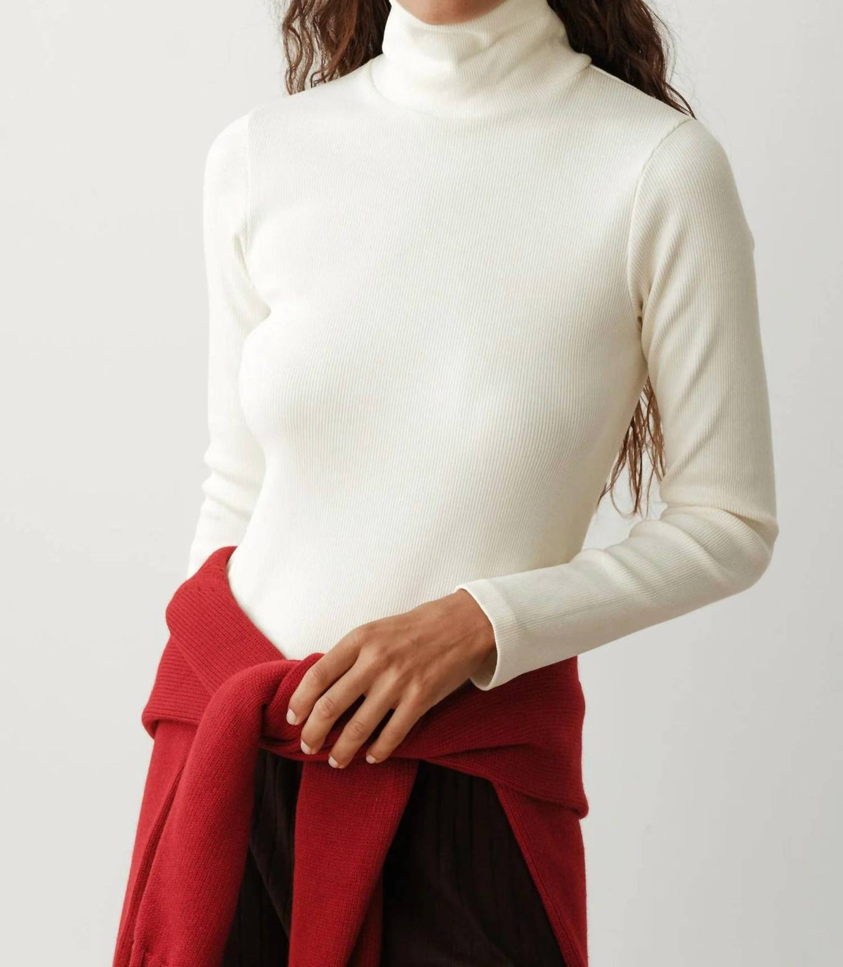 Donni. - Rib Turtleneck Top