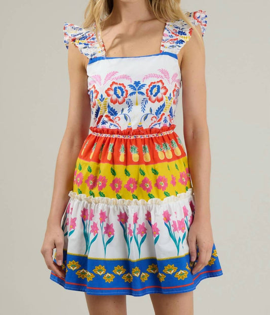 Sugarlips - Olympia Floral Ruffle Tiered Mini Dress