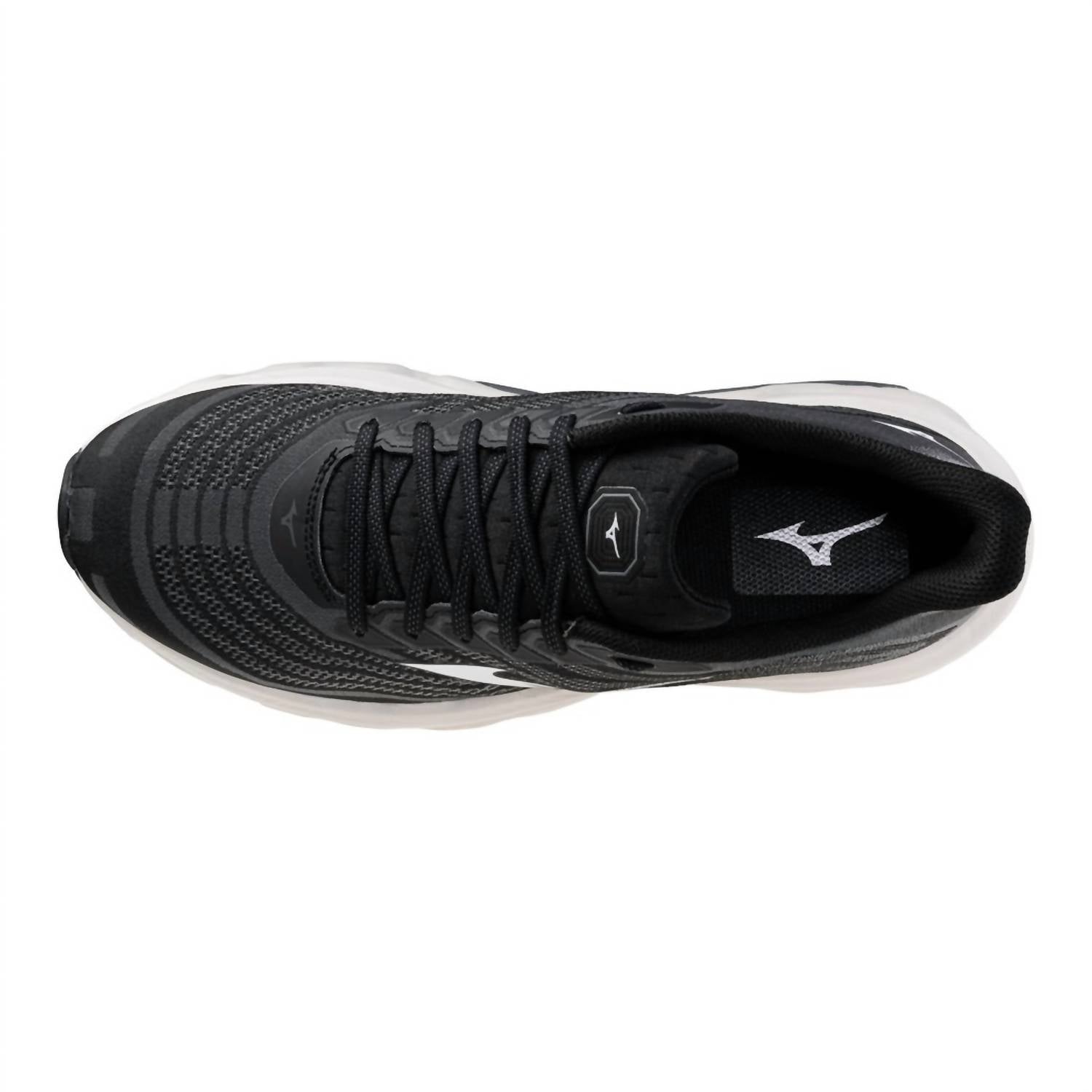 MIZUNO Men's Wave Horizon 8 2e Shoe in black white - men's shoe - alternate view