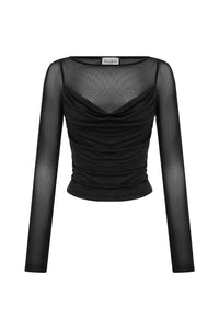 Runaway The Label - Wilona Long Sleeve Cowl Neck Top