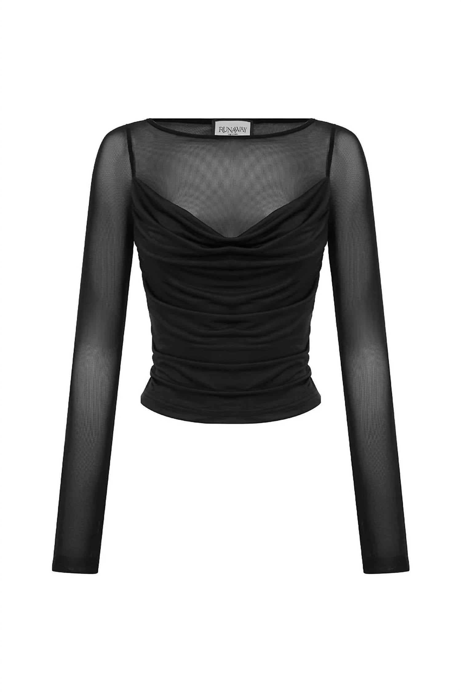 Runaway The Label - Wilona Long Sleeve Cowl Neck Top