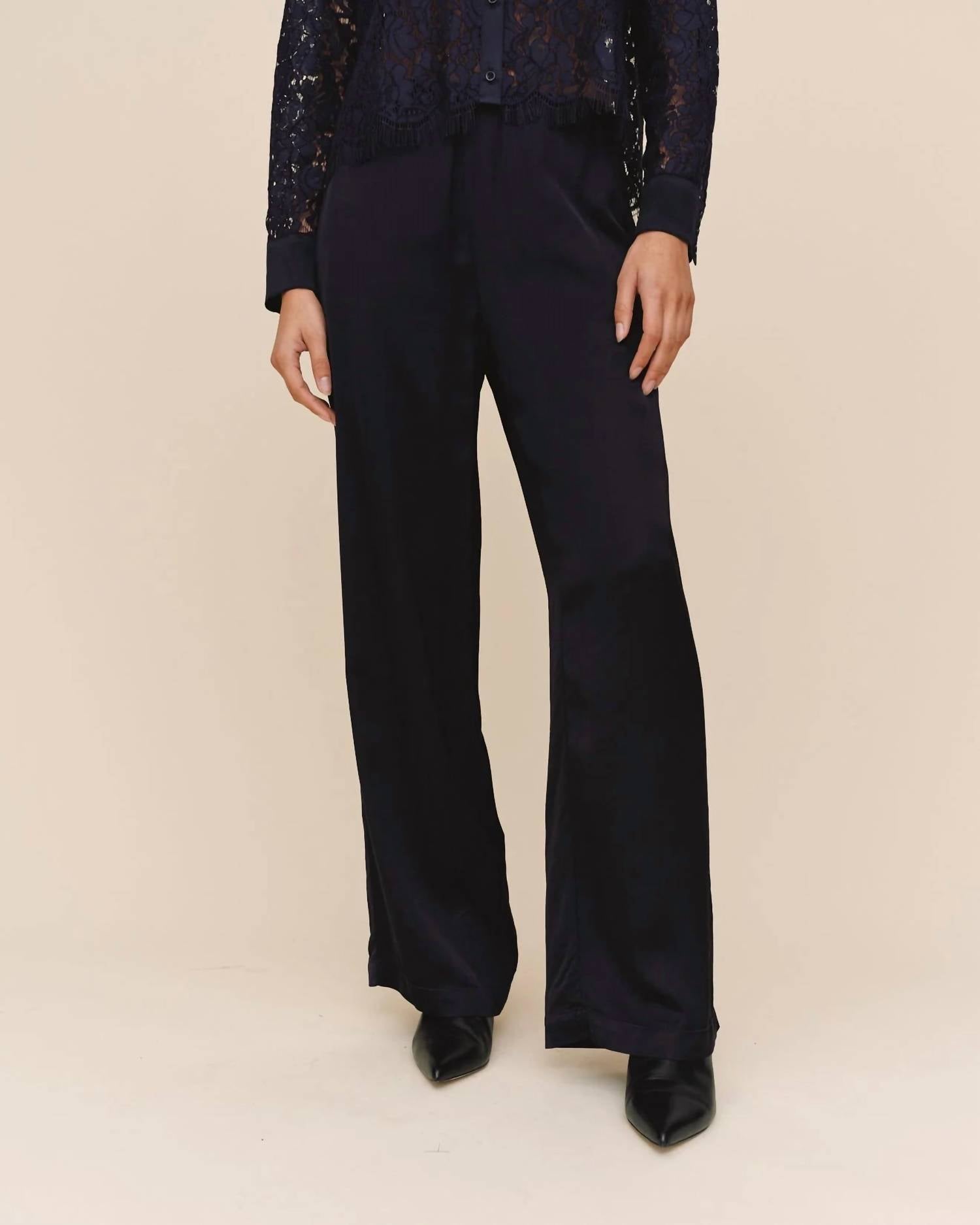 Bella Dahl - Women's Sleek Clean Wide Leg Pants