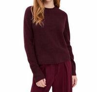 White + Warren - Cashmere Rib Trim Crewneck Top