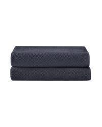 Under the Canopy Textured Organic 2 Piece Bath Towel Set in charcoal - item