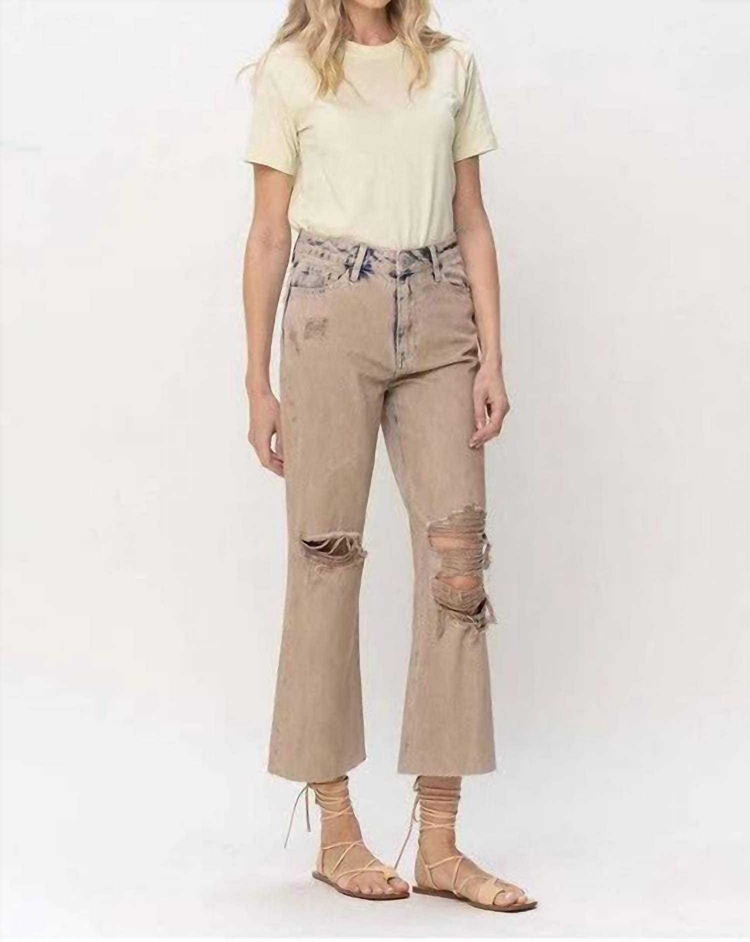Vervet By Flying Monkey - 90s Vintage Crop Flare Jean