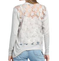 Papillon - Lace Back Long Sleeved Waterfall Cardigan