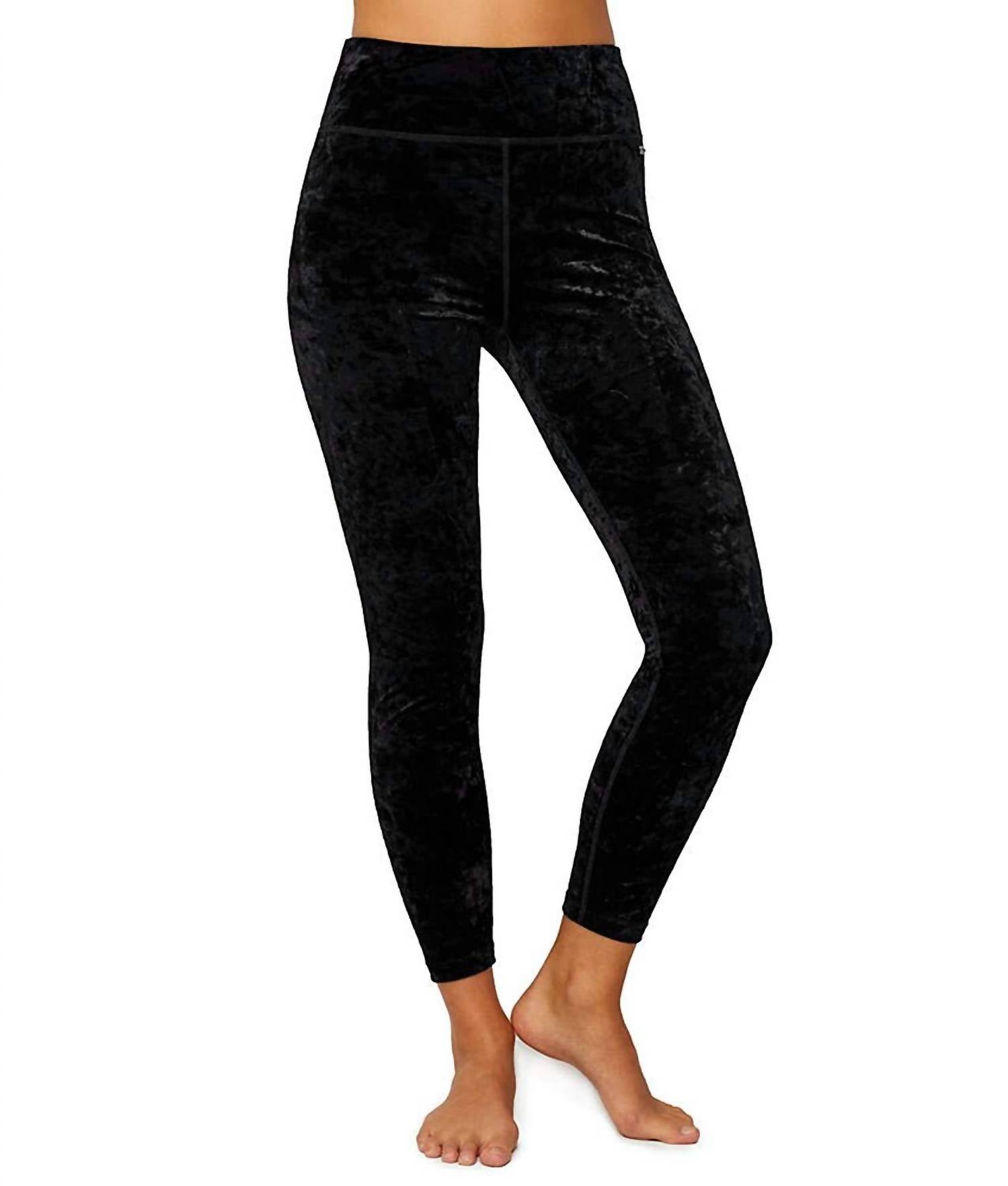 Calvin Klein - Women's Performance Crushed Velvet Cropped Legging