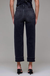Hidden - Cuffed Straight Leg Jeans