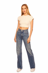 Susana Monaco - RIB SHORT SLEEVE TOP