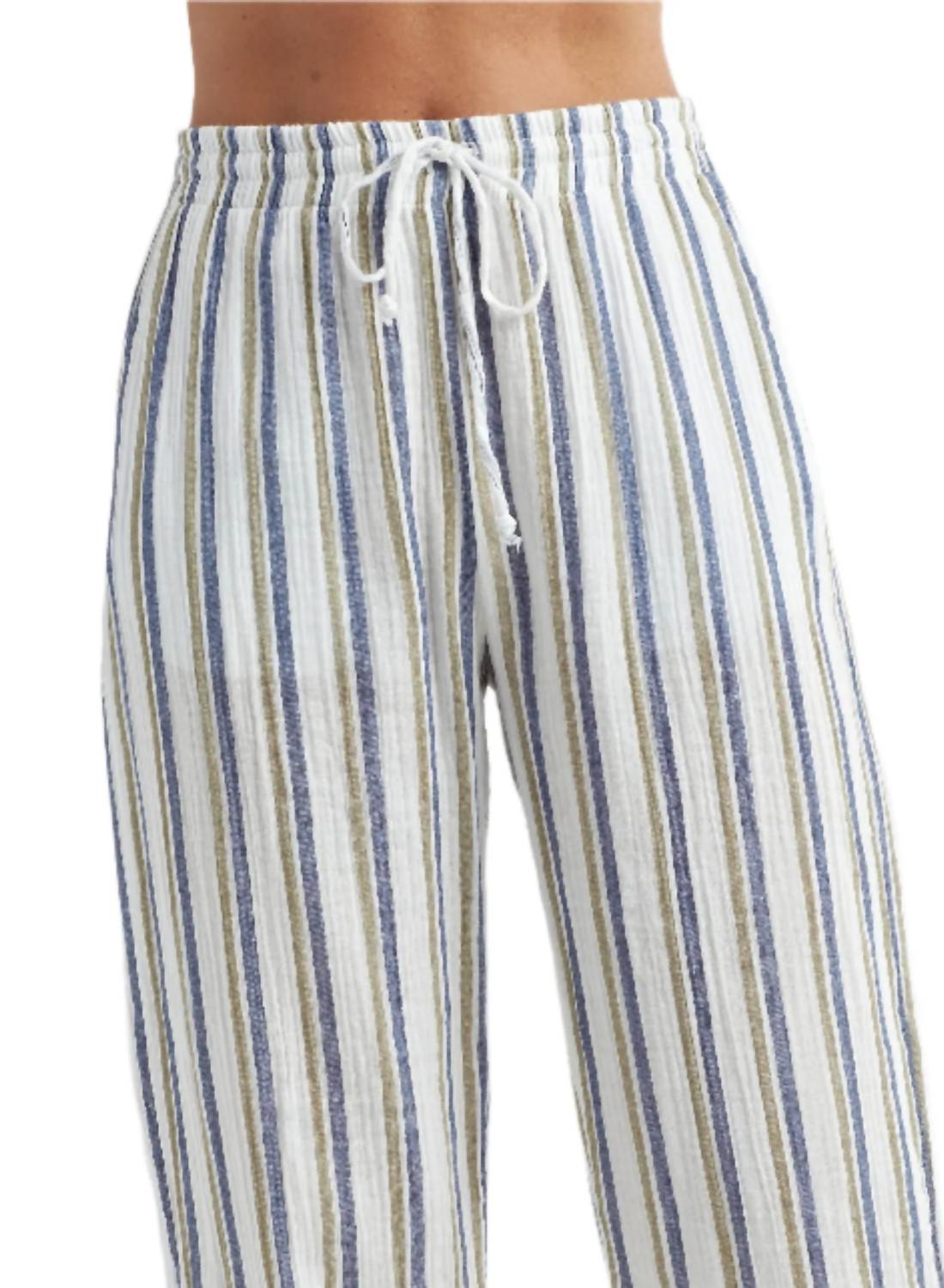Red Haute - Stripe Gauze Pants