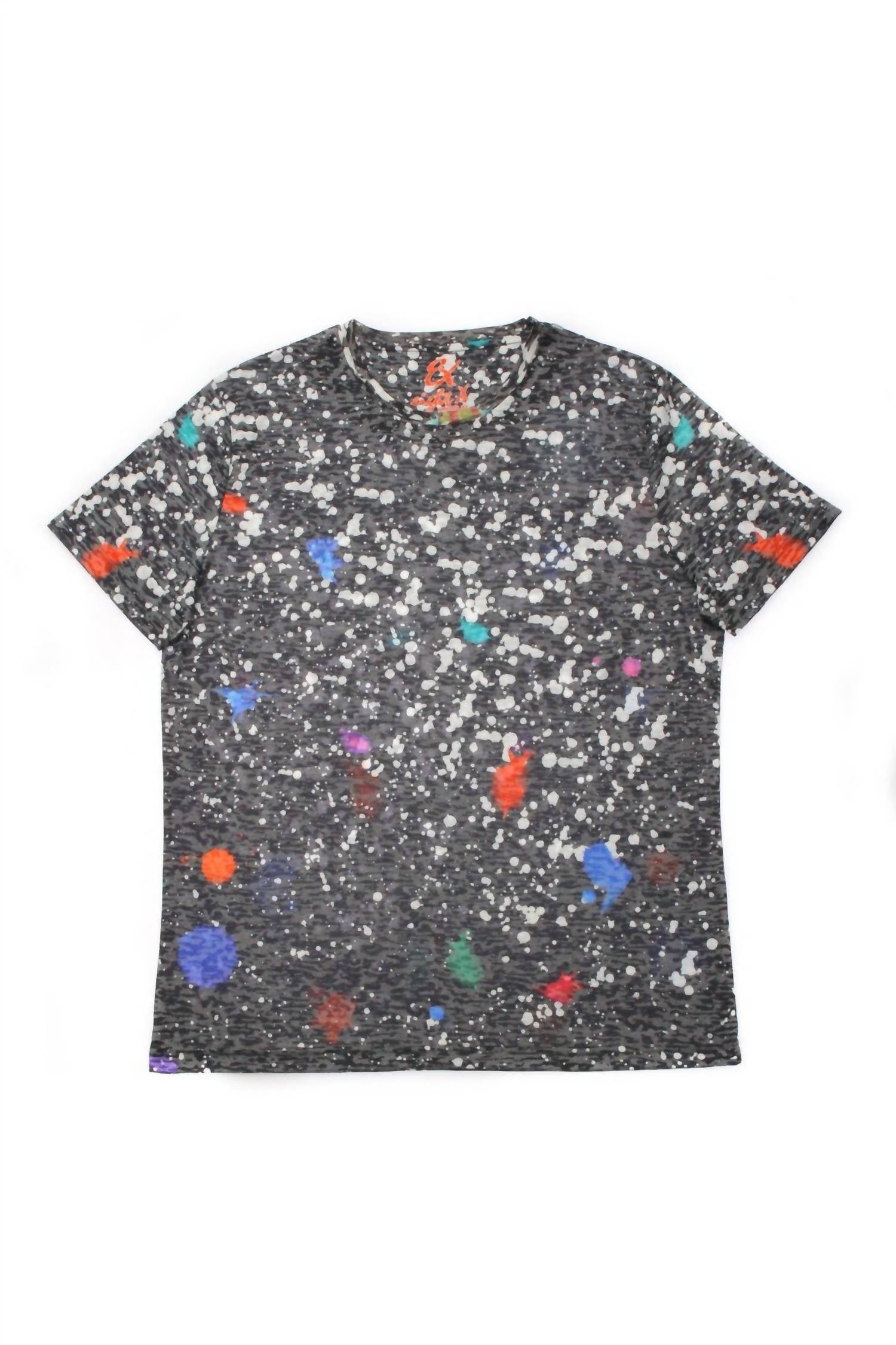 Eight X - Paint Splash Print T-shirt