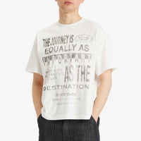 HONOR THE GIFT Travelled Journey Tee in white - men's t-shirt
