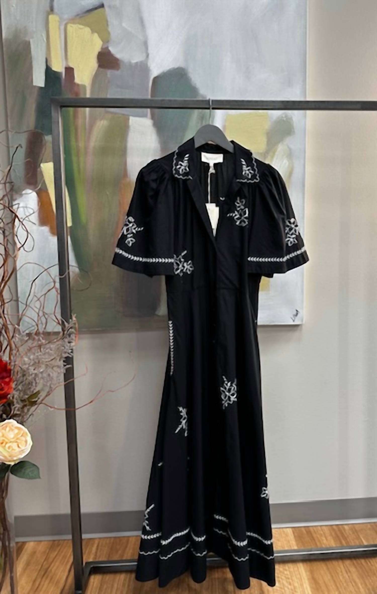 The Great. - Women's Bridge Dress With Handkerchief Embroidery