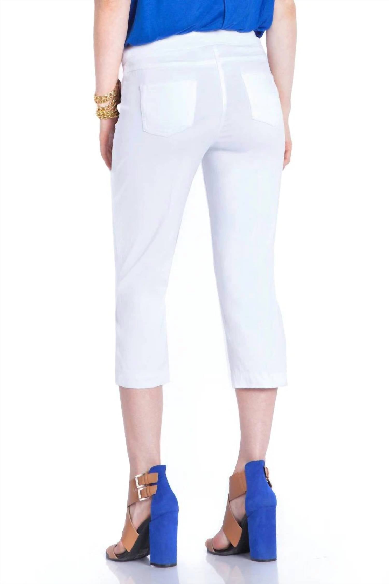 Slimsation By Multiples - Wrinkle-resistant Incoming Capri