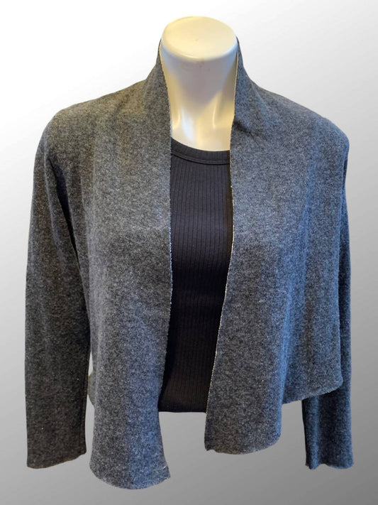 Cut Loose - Women's Cropped Wool Cardigan