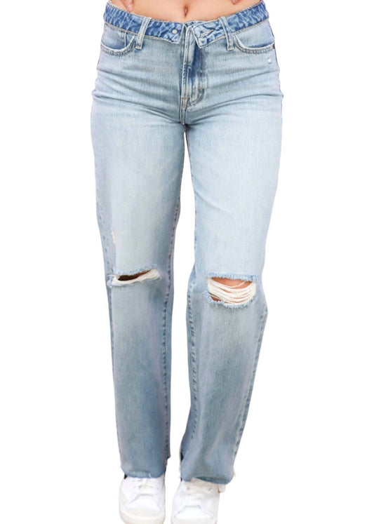 Hidden - High Waist Dad Jeans