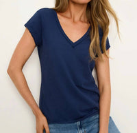 Michael Stars - Baxter V-neck Raw Edge Tee